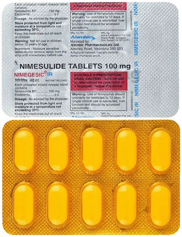 Nimegesic IR Tablet: Uses, Benefits, Side Effects, and FAQ's - Pachn